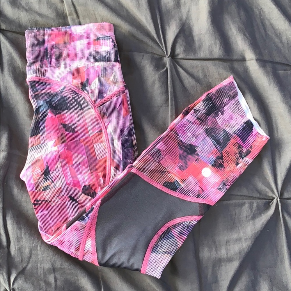 pink lulu leggings